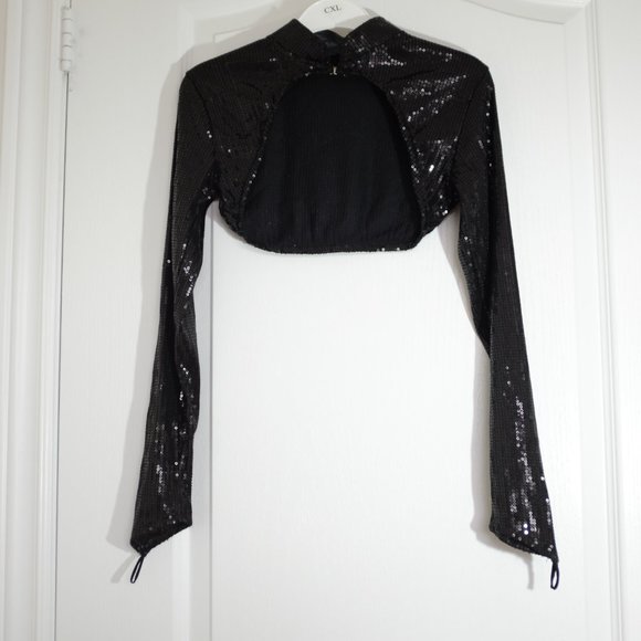 COPY - COPY - Hamilton’s Theatrical Supply black red sequins dance dress CXL - Picture 5 of 12